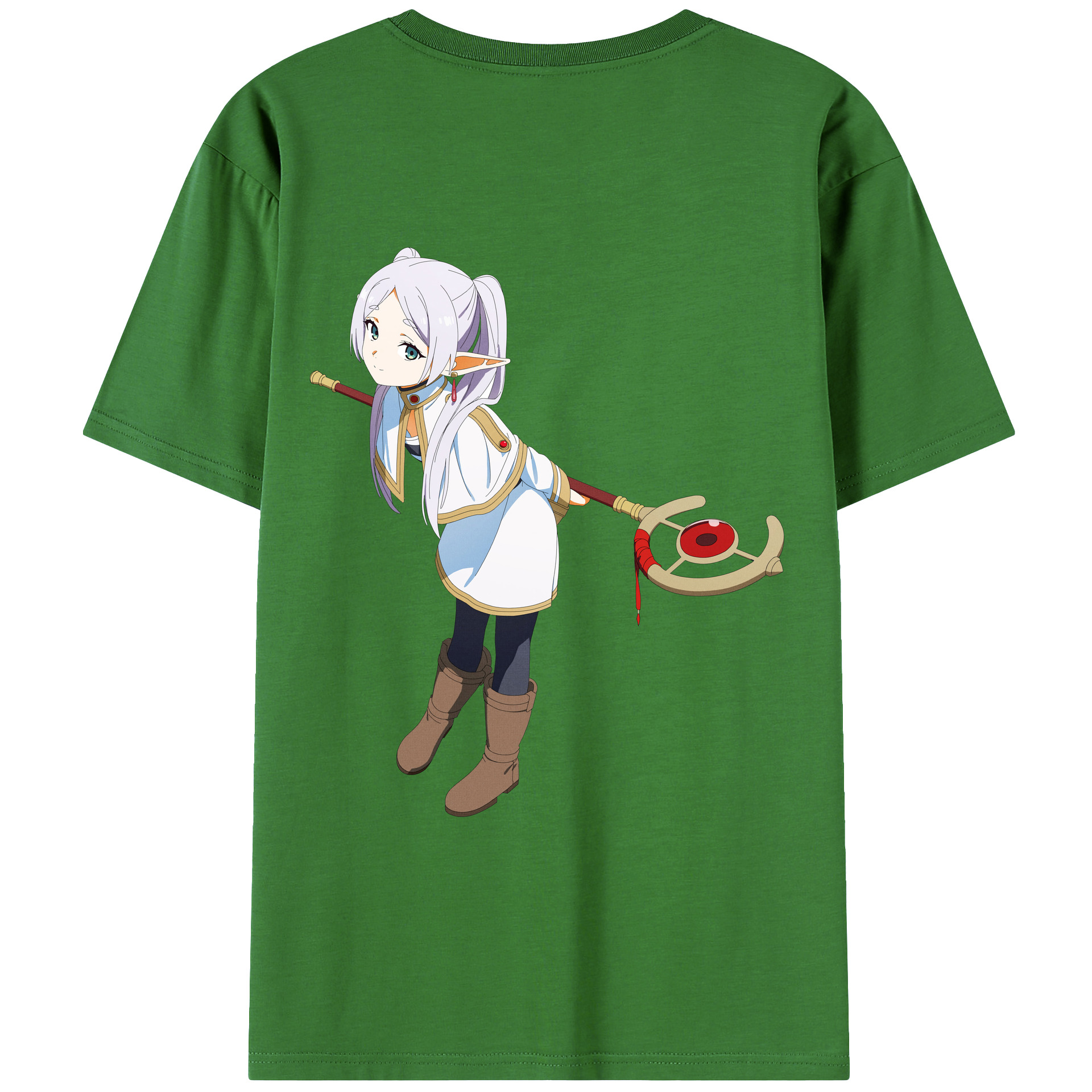 （画像用） 葬送のフリーレン Frieren レディース半袖Tシャツ(バックプリント)